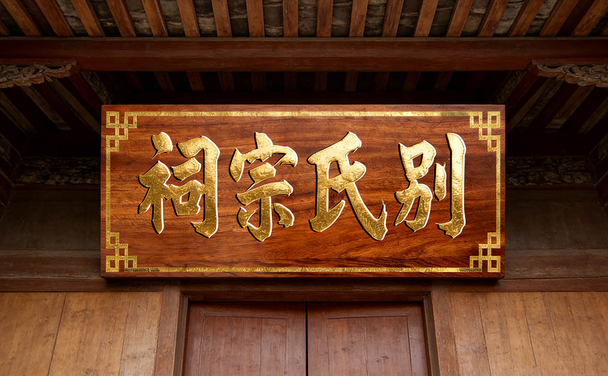 別氏宗祠牌匾定制